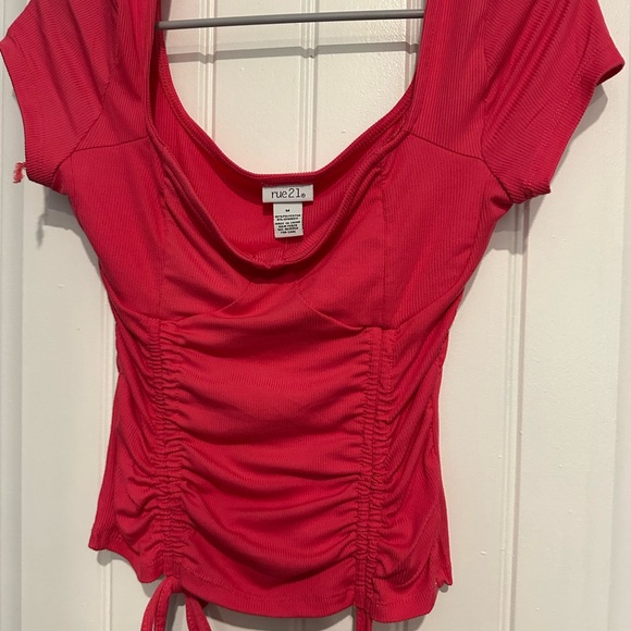 Rue21 Pink and Orange Top - Picture 2 of 3